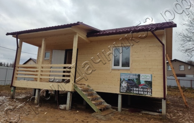 2 Каркасный дом Д-139, 8х7 м, 62 М²,  Московская область, Сергиево-Посадский район, ДНТ Удачное (2)